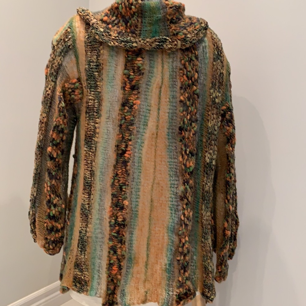 KNITTED BY ME🌺OOAK🌺Handmade Cardigan with Hat - Picture 14 of 17
